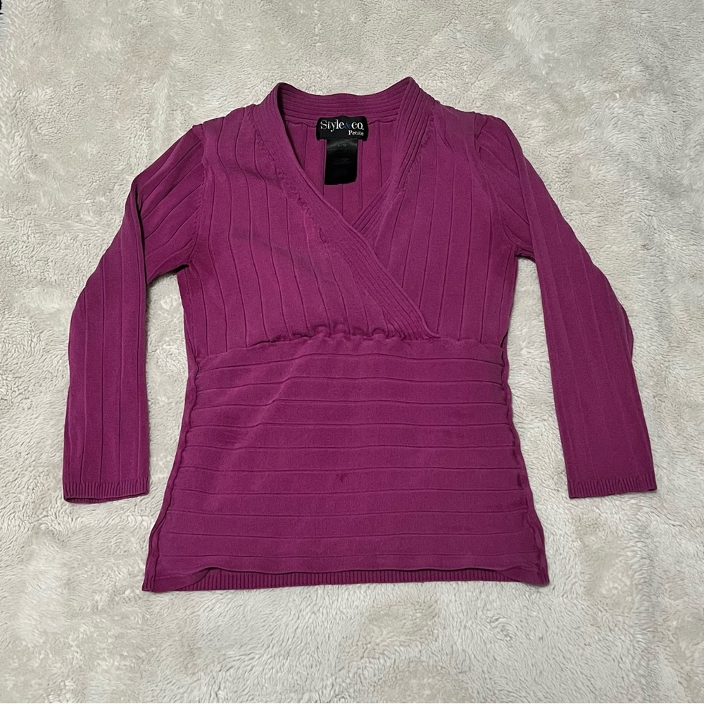 Style & Co. Vibrant Magenta Top